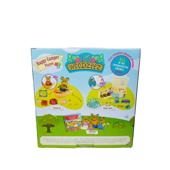 Li'l Woodzeez Happy Camper Playset Animal Figurines and Toy Cars 25pcs - Picture 4 of 16